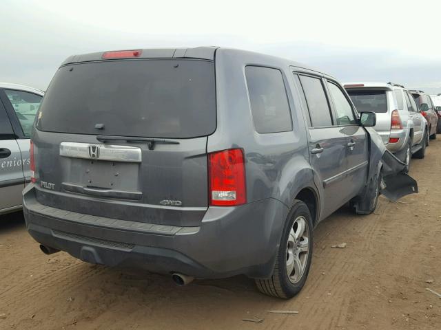 5FNYF4H71CB011766 - 2012 HONDA PILOT EXLN GRAY photo 4