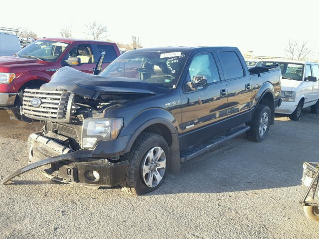 1FTFW1ET1BFB18253 - 2011 FORD F150 SUPER BLACK photo 2