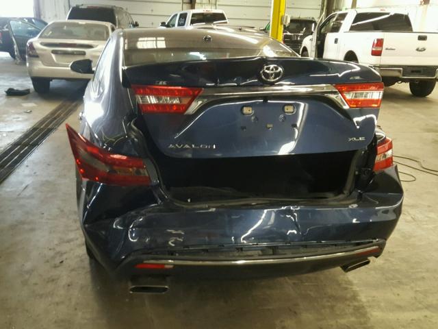 4T1BK1EBXJU283581 - 2018 TOYOTA AVALON XLE BLUE photo 9