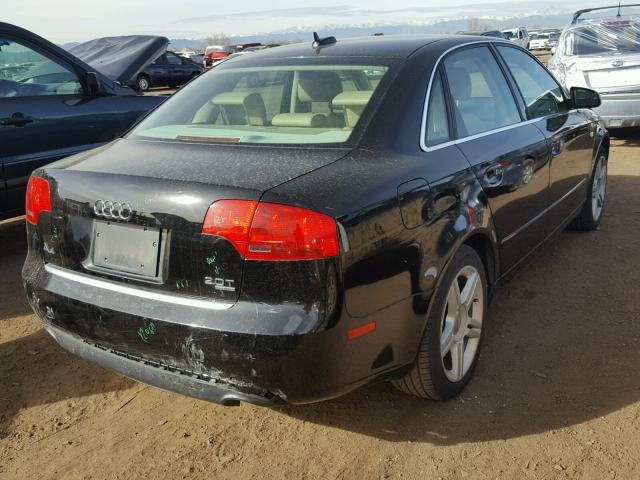 WAUDF78EX6A051546 - 2006 AUDI A4 2.0T QU BLACK photo 4