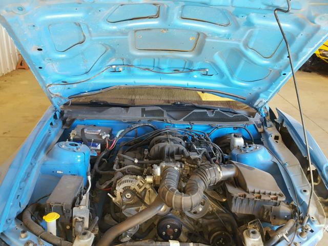 1ZVBP8AN7A5139654 - 2010 FORD MUSTANG BLUE photo 7