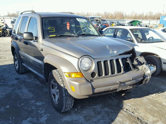 1J4GL48K87W645564 - 2007 JEEP LIBERTY SP TAN photo 1