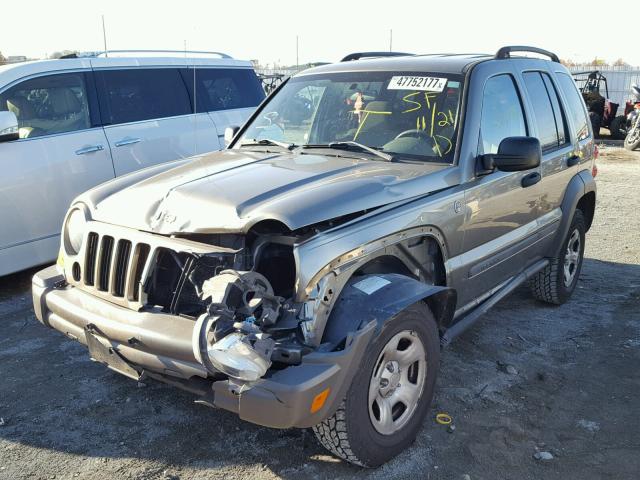 1J4GL48K87W645564 - 2007 JEEP LIBERTY SP TAN photo 2