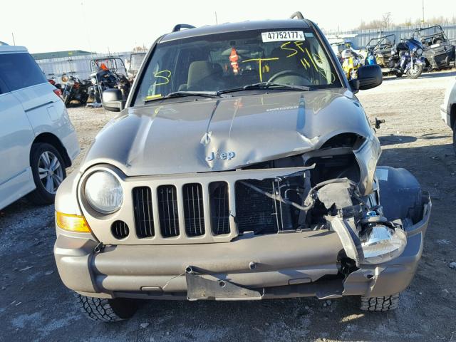 1J4GL48K87W645564 - 2007 JEEP LIBERTY SP TAN photo 7