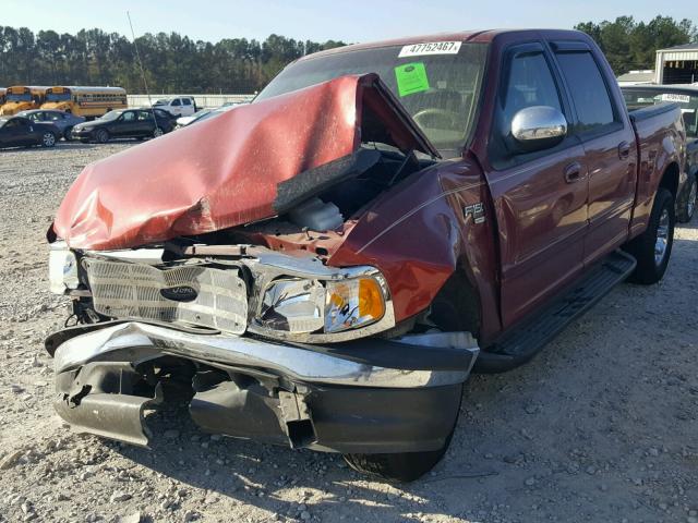 1FTRW07622KC89759 - 2002 FORD F150 SUPER RED photo 2