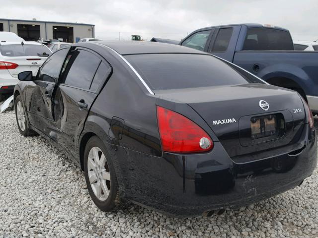 1N4BA41E24C840136 - 2004 NISSAN MAXIMA SE BLACK photo 3