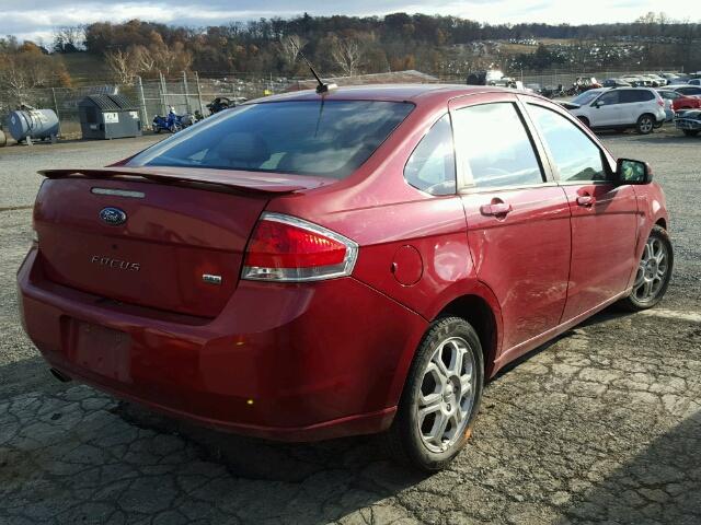 1FAHP36N69W122459 - 2009 FORD FOCUS SES RED photo 4