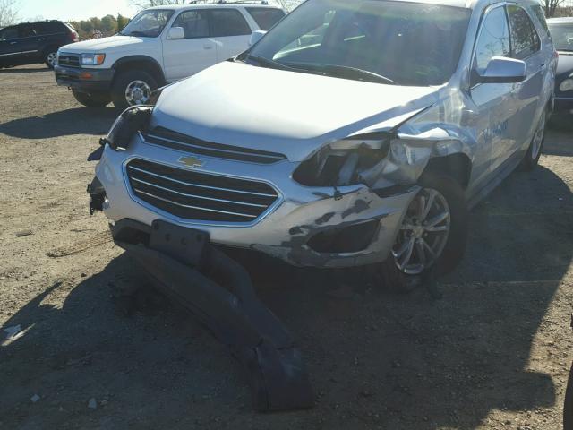 2GNALCEK4G6318428 - 2016 CHEVROLET EQUINOX LT SILVER photo 9