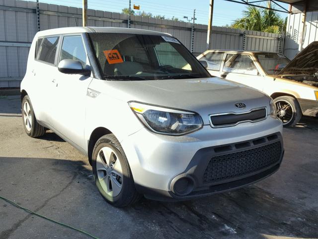 KNDJN2A25E7735296 - 2014 KIA SOUL SILVER photo 1