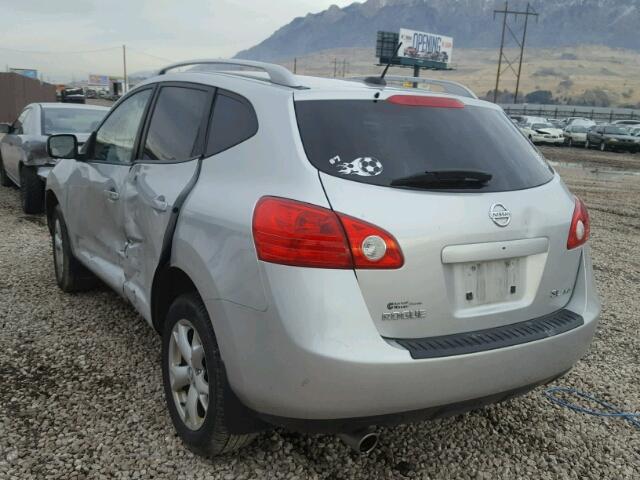 JN8AS58VX9W436865 - 2009 NISSAN ROGUE S SILVER photo 3