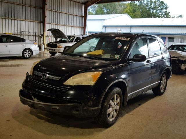 JHLRE48747C113950 - 2007 HONDA CR-V EXL BLACK photo 2