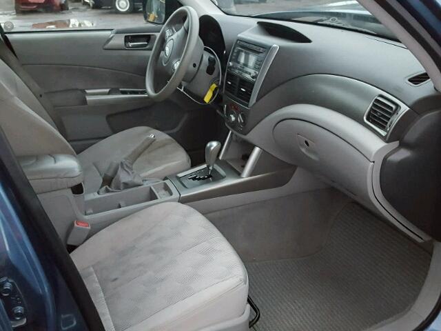 JF2SH63639H713169 - 2009 SUBARU FORESTER 2 BLUE photo 5