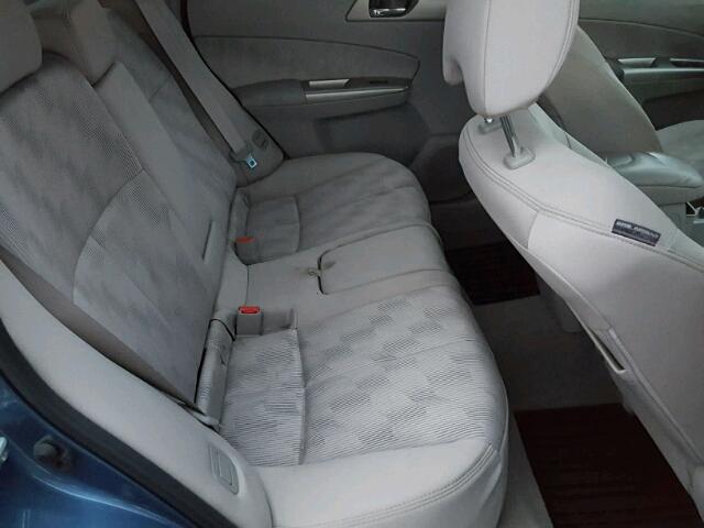 JF2SH63639H713169 - 2009 SUBARU FORESTER 2 BLUE photo 6