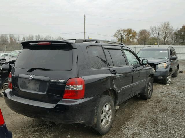 JTEEP21A770208872 - 2007 TOYOTA HIGHLANDER BLACK photo 4