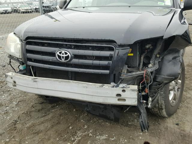 JTEEP21A770208872 - 2007 TOYOTA HIGHLANDER BLACK photo 9