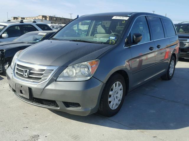 5FNRL38298B111391 - 2008 HONDA ODYSSEY LX SILVER photo 2