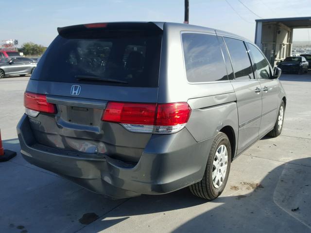 5FNRL38298B111391 - 2008 HONDA ODYSSEY LX SILVER photo 4