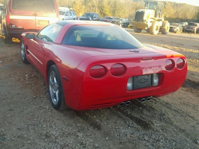 1G1YY22G525109554 - 2002 CHEVROLET CORVETTE RED photo 3