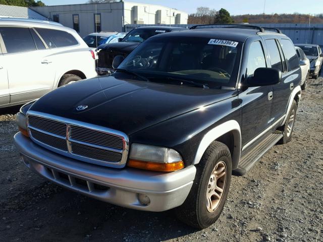 1D4HR58N33F578040 - 2003 DODGE DURANGO SL BLACK photo 2