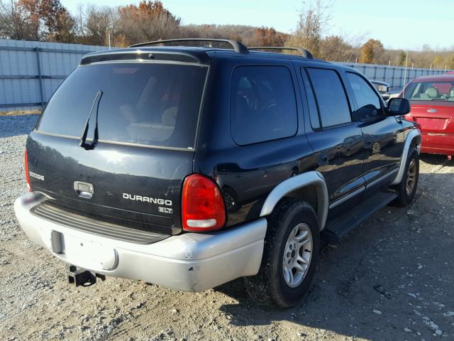 1D4HR58N33F578040 - 2003 DODGE DURANGO SL BLACK photo 4