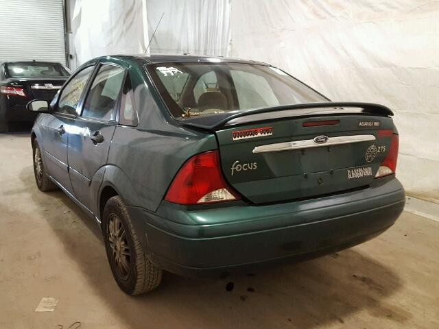 1FAFP3839YW110923 - 2000 FORD FOCUS ZTS GREEN photo 3