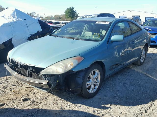 4T1CE30P65U511608 - 2005 TOYOTA CAMRY SOLA TEAL photo 2