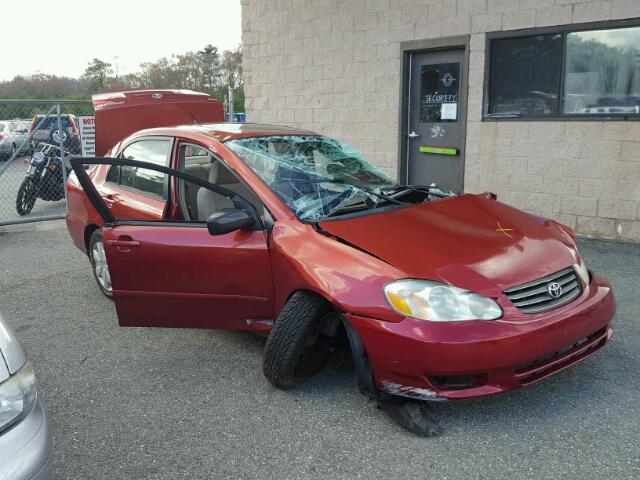 2T1BR32E84C306660 - 2004 TOYOTA COROLLA CE RED photo 1