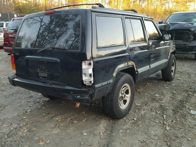 1J4FJ68S0WL242529 - 1998 JEEP CHEROKEE S BLACK photo 4