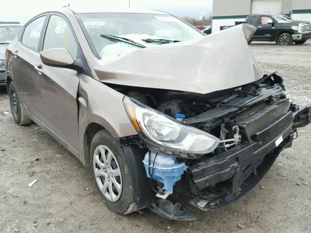 KMHCT4AE8EU677346 - 2014 HYUNDAI ACCENT GLS BROWN photo 1