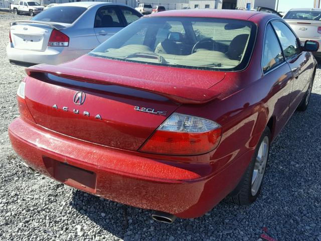 19UYA42633A012586 - 2003 ACURA 3.2CL TYPE RED photo 4