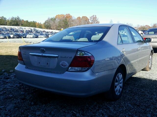 4T1BE32K55U415479 - 2005 TOYOTA CAMRY LE SILVER photo 4