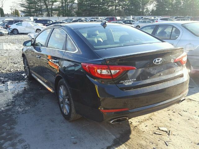 5NPE34AF4FH135579 - 2015 HYUNDAI SONATA SPO BLACK photo 3