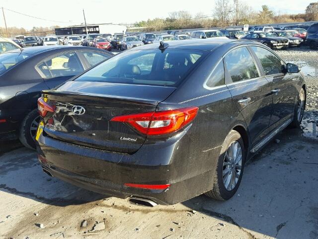 5NPE34AF4FH135579 - 2015 HYUNDAI SONATA SPO BLACK photo 4