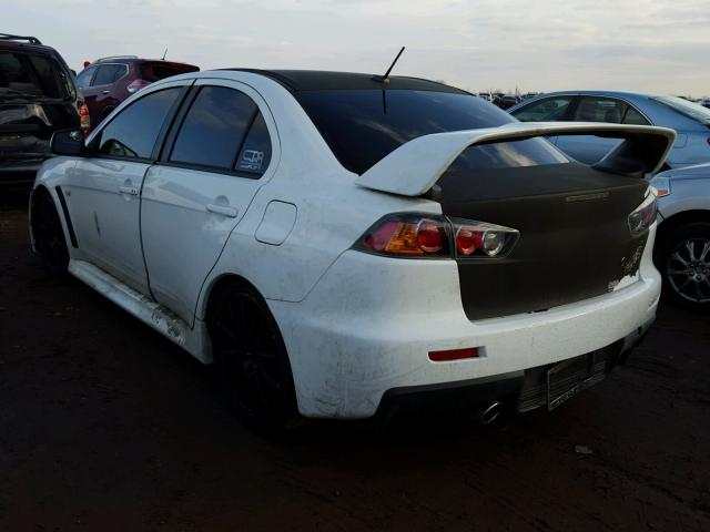 JA32W8FV2DU014861 - 2013 MITSUBISHI LANCER EVO WHITE photo 3