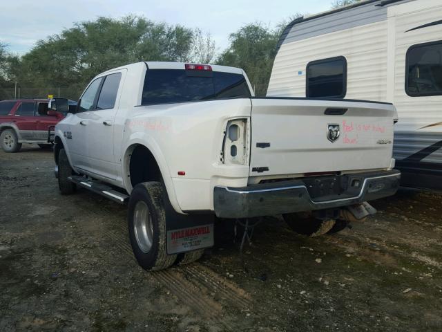 3C63RRML9EG142658 - 2014 RAM 3500 LARAM WHITE photo 3