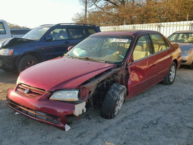 1HGCG668X2A106950 - 2002 HONDA ACCORD EX BURGUNDY photo 2