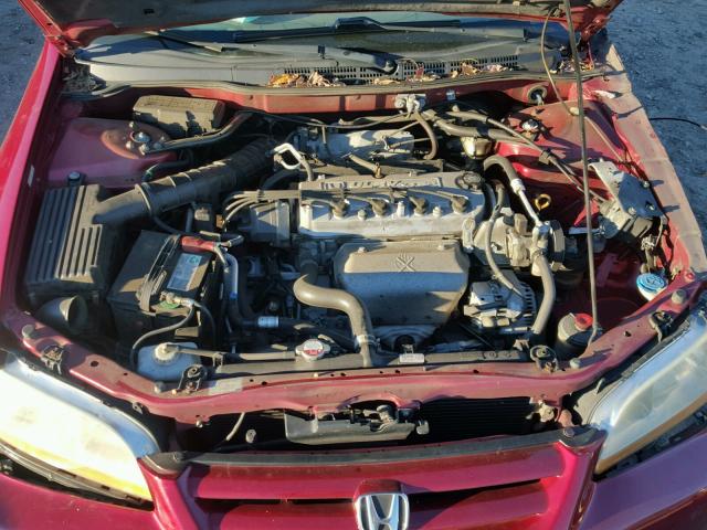 1HGCG668X2A106950 - 2002 HONDA ACCORD EX BURGUNDY photo 7