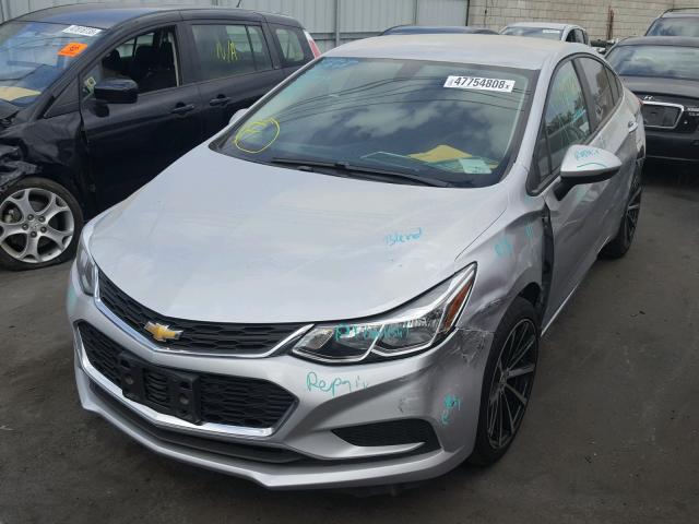 1G1BC5SM8H7188095 - 2017 CHEVROLET CRUZE LS SILVER photo 2