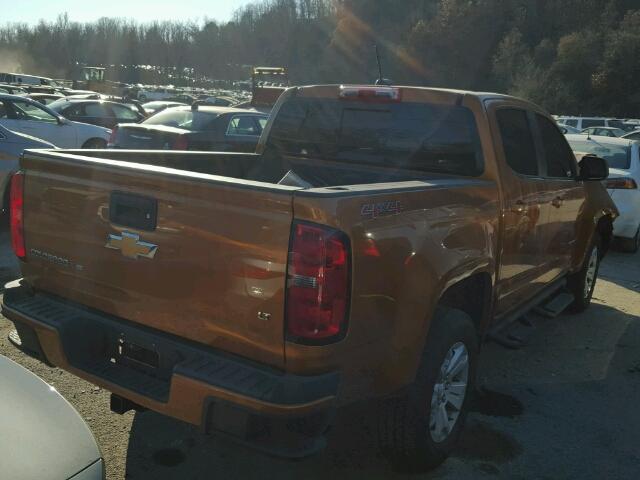 1GCGTCEN6H1290696 - 2017 CHEVROLET COLORADO L ORANGE photo 4