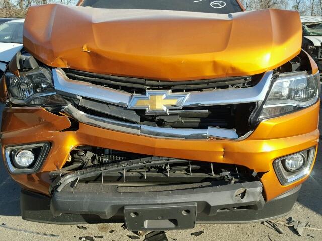 1GCGTCEN6H1290696 - 2017 CHEVROLET COLORADO L ORANGE photo 7