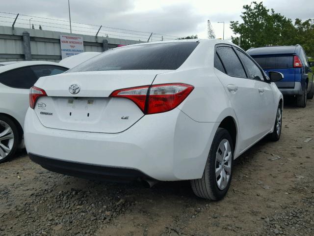 5YFBURHE8FP315936 - 2015 TOYOTA COROLLA L WHITE photo 4