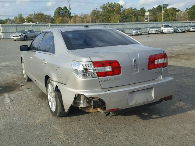 3LNHM26T47R637225 - 2007 LINCOLN MKZ SILVER photo 3