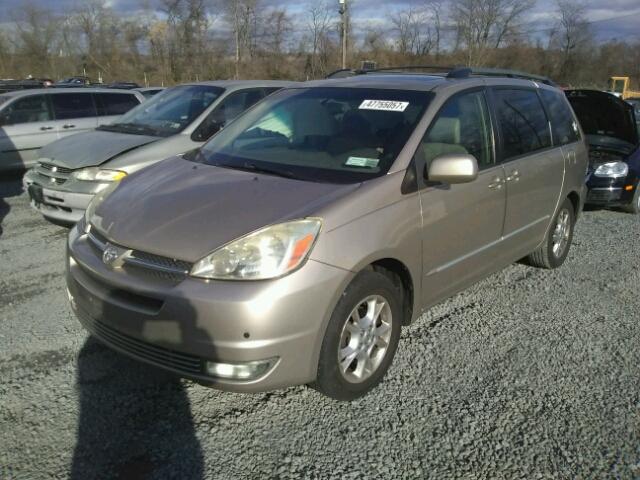 5TDZA22C35S376333 - 2005 TOYOTA SIENNA XLE GOLD photo 2