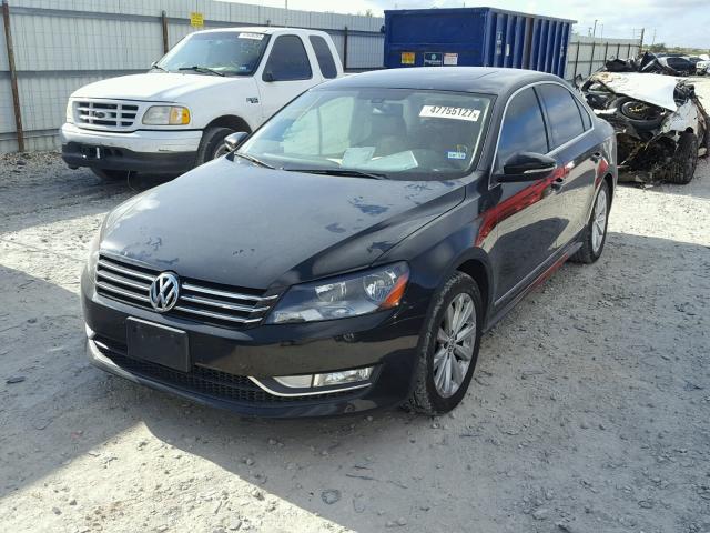 1VWCP7A37CC004444 - 2012 VOLKSWAGEN PASSAT SEL BLACK photo 2