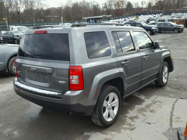 1C4NJRFB3CD549947 - 2012 JEEP PATRIOT LA GRAY photo 4