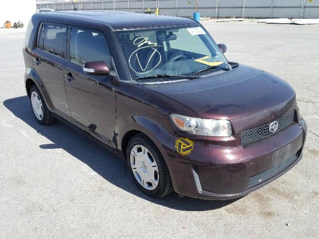 JTLKE50E981037531 - 2008 TOYOTA SCION XB Бордовый фото 1