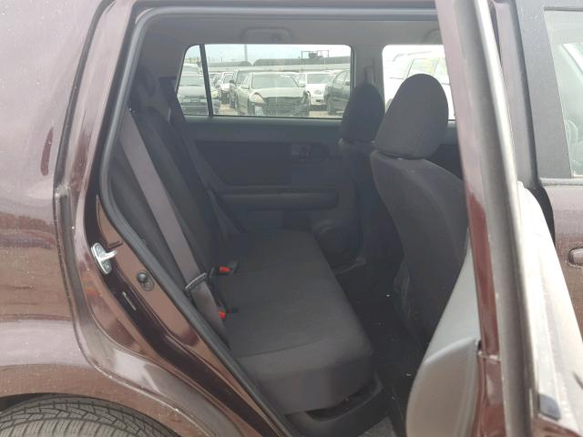 JTLKE50E981037531 - 2008 TOYOTA SCION XB Бордовый фото 6