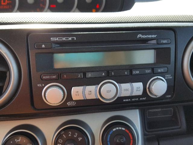 JTLKE50E981037531 - 2008 TOYOTA SCION XB Бордовый фото 9