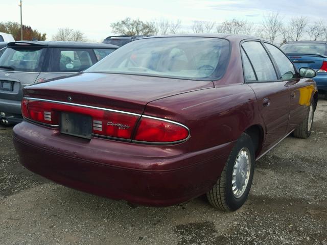 2G4WY55J8Y1151021 - 2000 BUICK CENTURY LI RED photo 4