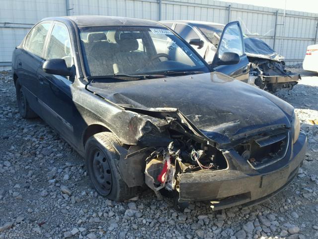 KMHDN46D34U916881 - 2004 HYUNDAI ELANTRA GL BLACK photo 1